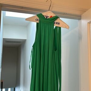 Nerone Green Halter Mini Dress